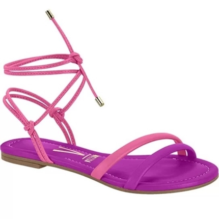 Sandália Dafiti Shoes Tiras Rosa - Compre Agora