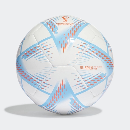 Mini Bola Adidas Copa do Mundo 2022 Al Rihla - Branco+Azul